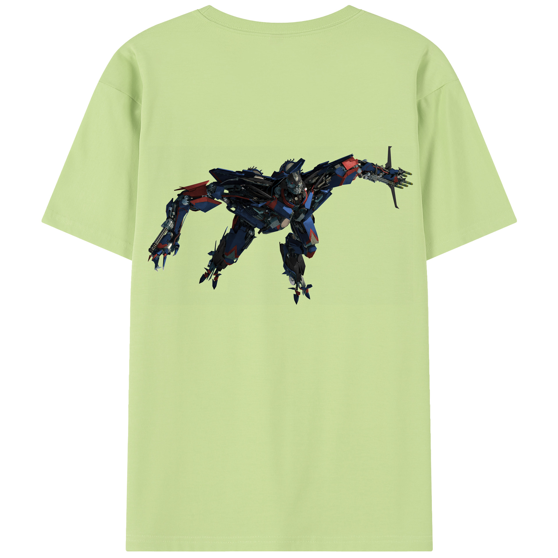 （画像用） Transformers トランスフォーマー 綿100％半袖Tシャツ（背面プリント）